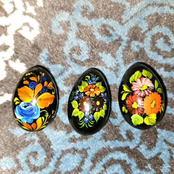 Art Beautiful Russian Hand Painted Wooden Eggs Poshmark